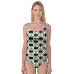 Hackers Town Void Mantis Hexagon Agender Pride Flag Camisole Leotard  by WetdryvacsLair