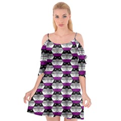 Hackers Town Void Mantis Hexagon Asexual Ace Pride Flag Cutout Spaghetti Strap Chiffon Dress by WetdryvacsLair