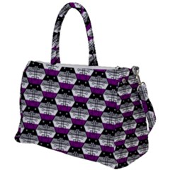 Hackers Town Void Mantis Hexagon Asexual Ace Pride Flag Duffel Travel Bag by WetdryvacsLair