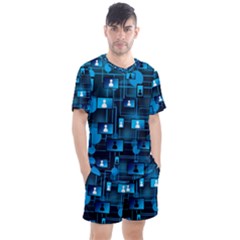 Smartphone-system-web-news Men s Mesh Tee And Shorts Set