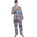 Abstract pouring Men s Long Sleeve Satin Pajamas Set View1