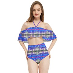 Bluedaba Halter Flowy Bikini Set  by Thespacecampers