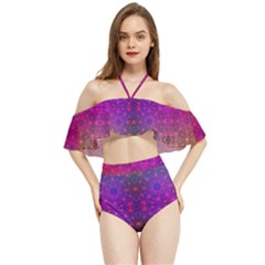 Stained Glass Halter Flowy Bikini Set  by Thespacecampers