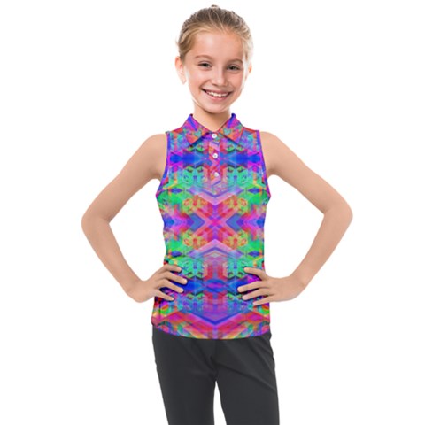 Deep Space 444 Kids  Sleeveless Polo Tee by Thespacecampers