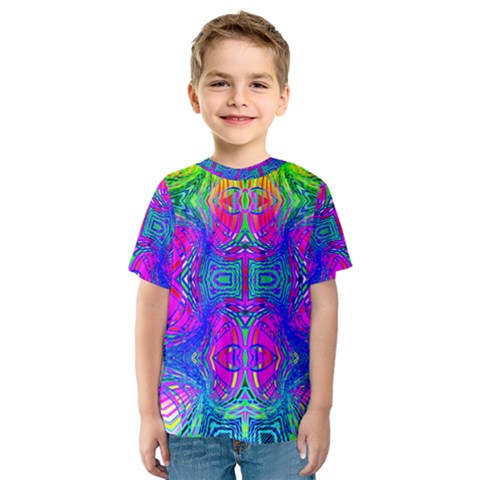 Liquidy Rainbow Kids  Sport Mesh Tee by Thespacecampers
