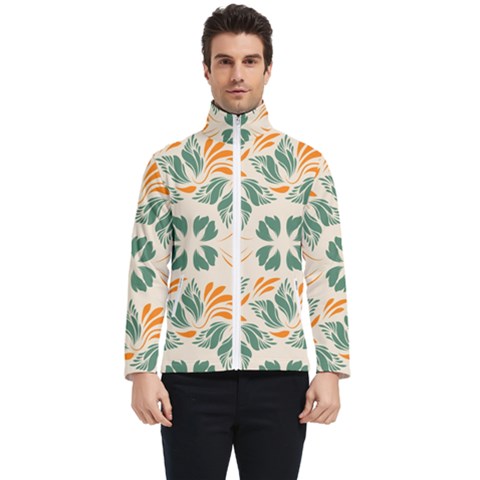 Folk Flowers Print Floral Pattern Ethnic Art Men s Bomber Jacket by Eskimos