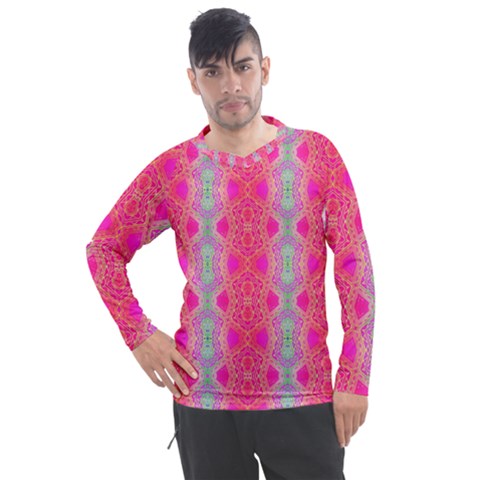 Devine Connection Men s Pique Long Sleeve Tee by Thespacecampers