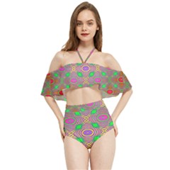 Rippled Magic Halter Flowy Bikini Set  by Thespacecampers