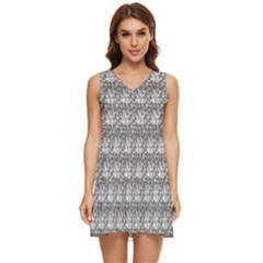 Digitalart Tiered Sleeveless Mini Dress by Sparkle