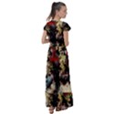 Ara-bird-parrot-animal-art Flutter Sleeve Maxi Dress View2