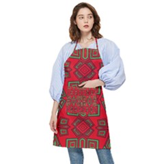 Abstract Pattern Geometric Backgrounds Pocket Apron by Eskimos