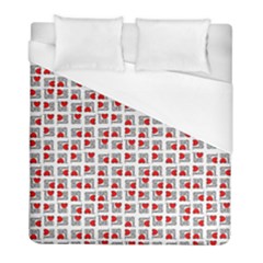 Spanish Love Phrase Motif Pattern Duvet Cover (full/ Double Size) by dflcprintsclothing