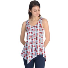 Spanish Love Phrase Motif Pattern Sleeveless Tunic by dflcprintsclothing