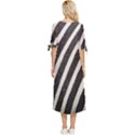  Zebra Pattern  Bow Sleeve Chiffon Midi Dress View4