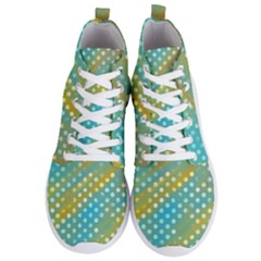 Abstract-polkadot 01 Men s Lightweight High Top Sneakers by nate14shop