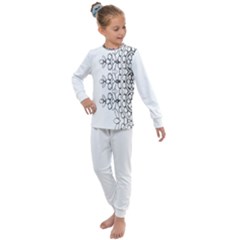 Im Fourth Dimension Black White 7 Kids  Long Sleeve Set  by imanmulyana