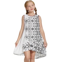 Im Fourth Dimension Black White 7 Kids  Frill Swing Dress by imanmulyana