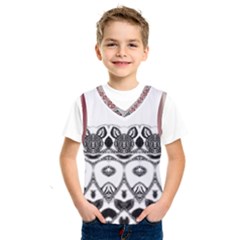 Im Fourth Dimension Black White 12 Kids  Basketball Tank Top by imanmulyana