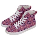 Abstract-background-motif Women s Hi-Top Skate Sneakers View2