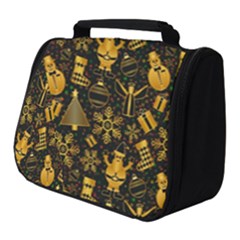 Christmas Gold Full Print Travel Pouch (small) by nateshop