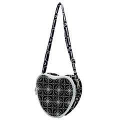 Seamless-pattern Black Heart Shoulder Bag by nateshop