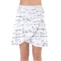 Math Formula Pattern Wrap Front Skirt View1