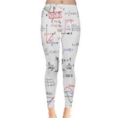 Math Formula Pattern Inside Out Leggings by Sapixe