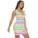 Ribbons Sequins Embellishment Draped Bodycon Dress View3