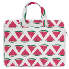 Illustration Watermelon Fruit Food Melon Macbook Pro 13  Double Pocket Laptop Bag by Sapixe