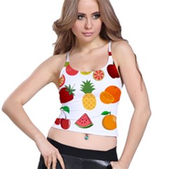 Fruits Cartoon Spaghetti Strap Bra Top by Sapixe