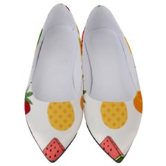 Fruits Cartoon Women s Low Heels by Sapixe