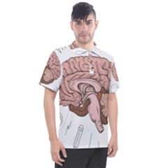 Cerebrum Human Structure Cartoon Human Brain Men s Polo Tee by Sapixe