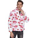 Pink Watermeloon Men s Puffer Bubble Jacket Coat View3