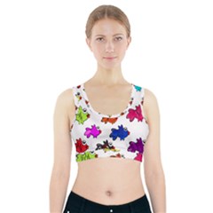 Fish Fishes Marine Life Swimming Water Sports Bra With Pocket by Sapixe