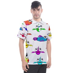 Fish Swim Cartoon Funnycute Men s Polo Tee by Sapixe