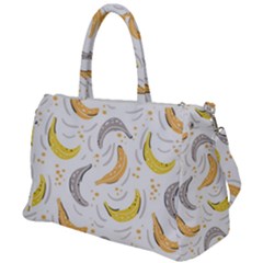 Seamless Stylish Pattern-with-fresh-yellow-bananas-background Duffel Travel Bag by Wegoenart