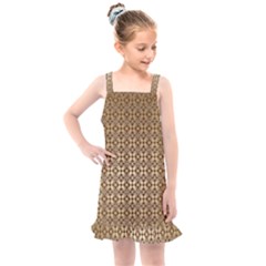Background-chevron Chocolate Kids  Overall Dress by nateshop