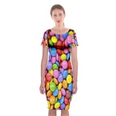 Candy Classic Short Sleeve Midi Dress by nateshop