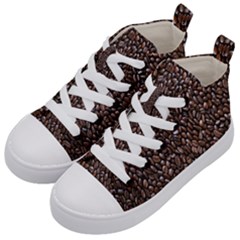 Coffee-beans Kids  Mid-top Canvas Sneakers by nateshop