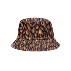 Coffee Beans Food Texture Bucket Hat (kids) by artworkshop