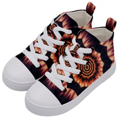 Digital Art Art Artwork Abstract Kids  Mid-top Canvas Sneakers by Jancukart