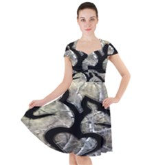 Black Love Browning Deer Camo Cap Sleeve Midi Dress by Jancukart