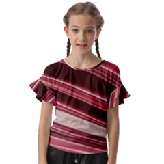 Wave Texture Design Pattern Art Kids  Cut Out Flutter Sleeves by Amaryn4rt