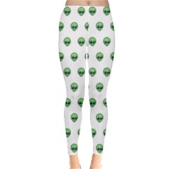 Aliens Ufo Fantasy Pattern Leggings  by Wegoenart