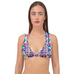 Abstract Background Blur Double Strap Halter Bikini Top by artworkshop