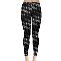 Illustration  Dots Dot Geometric Pattern Digital Art Inside Out Leggings by Wegoenart