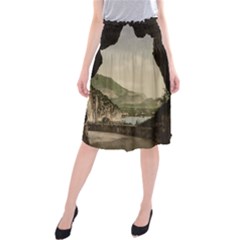 Ponale Road, Garda, Italy  Midi Beach Skirt by ConteMonfrey