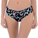 Blue And Pink Jaguar Dots Leopard Black And White Leopard Print Jaguar Dots Reversible Classic Bikini Bottoms View3