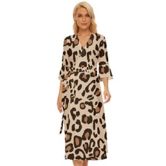 Leopard Jaguar Dots Midsummer Wrap Dress by ConteMonfrey