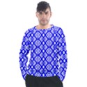 Portuguese Tiles Vibes Plaids Men s Long Sleeve Raglan Tee View1